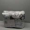 Boho Washable Area Rug 6x9, Spill-Proof Surface, Non-Slip Backin,Low Pile Faux Wool Large Printed Rugs for Living Room, Bedroom, Ding Room, Entryway and Home Decor (Cyan, 6x9)