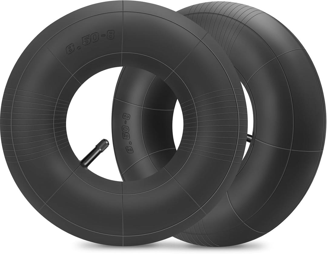 2Pack 16x6.50-8 Tube 16x7.50-8 Lawn Mower Tube with TR-13 Straight Valve Stem for Garden Trailer Golf Cart Tractor ATV Utility Trailer