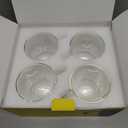 PunPun 17OZ. 500ml Clear Coffee Mugs, Glass for Coffee, Double Wall Insulated Glass Mugs with Big Handle, Every Day for Americano, Latte, Cappuccinos and Beverage.Set of 4