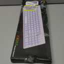 SABLUTE Wireless Keyboard with 7 Colored Backlits, Rechargeable Silent Compact Cordless Computer Keyboard with Low Profile Quiet Light Up Keys for Windows, PC, Linux, Chrome, Mac (White)