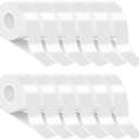 Fulmoon 12 Rolls Continuous Labels D30 Label Maker Tape 15 mm x 4 M/ 0.59'' x 13.12 ft Labeling Stickers Thermal Paper Self Adhesive Label Tape Compatible with D30 Maker(Transparent)