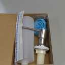 Dish Soap Dispenser for Kitchen Sink Brushed Nickel Under Sink Soap Dispenser Pump Head with 10.14 Ounce PET Soap Bottle and 1.88" Base