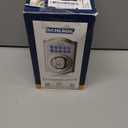 Schlage Camelot Electronic Keypad Deadbolt Lock, Keyless Front Door Entry, Mechanical Key Backup Included, Satin Nickel, BE365 V CAM 619