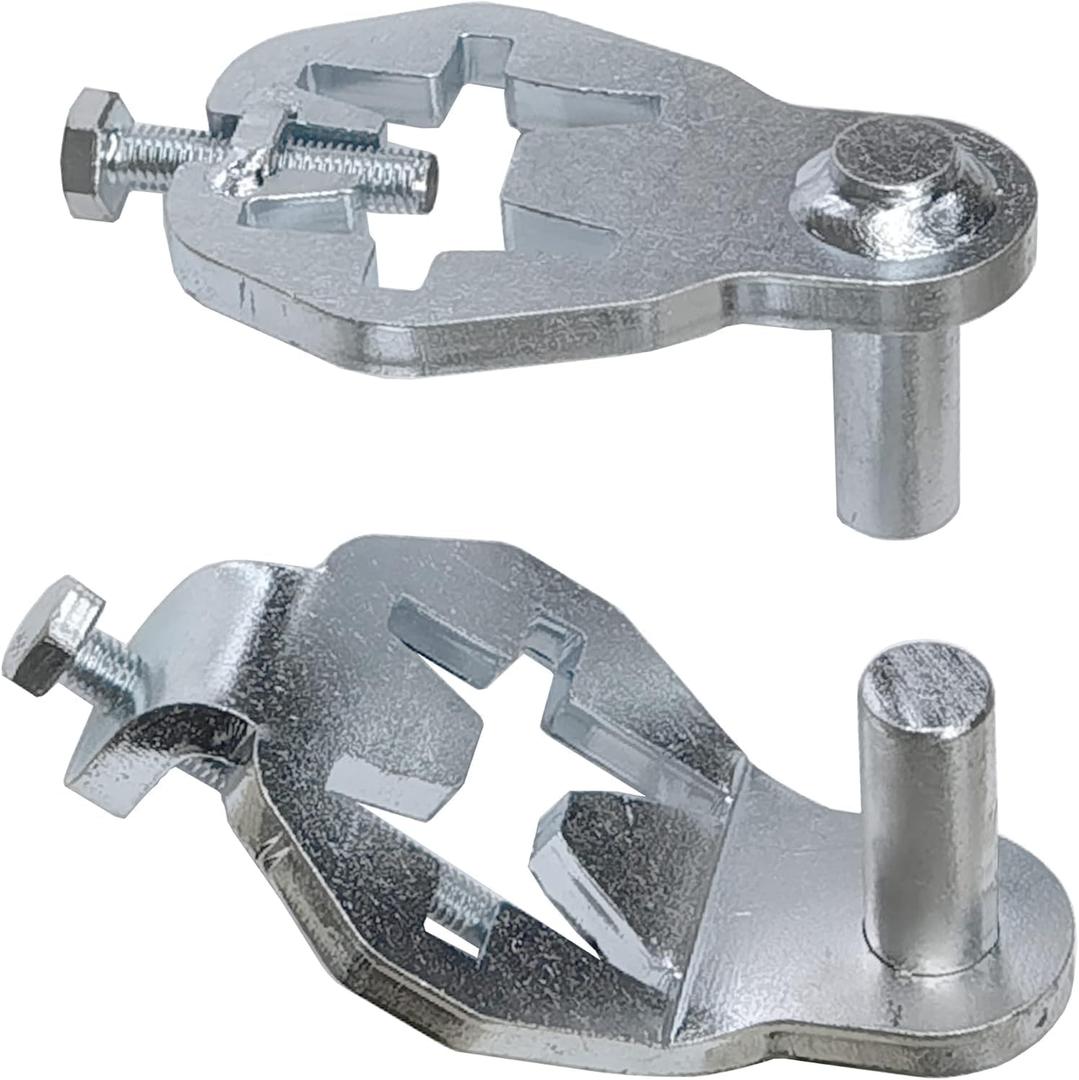 T-Post Gate Hinge Pins,Heavy Duty Gate Hanger,Steel Gate Hinges Target Hanger for Farm Gate, Garden & Backyard Gate, Easy to Install (Patent)