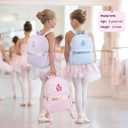 KUIRAN Dance Backpack for Girls, 7L Cute Small Mini Dance Bag for Dancer Lightweight Gym Sport Weekender Ballet Travel Bag – Purple