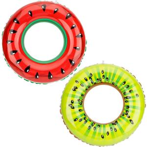 Pool Tubes, Inflatable Pool Floats for Kids, Inner Tubes for Pool, Summer Fruits Pool Floating Tubes Swim Tube Rings Inflatable Pool Toys Floaties for Kids Adults Swimming Pool Lake Beach Party Favors