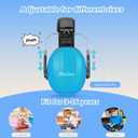 ProCase Noise Cancelling Headphones for Kids Toddler, SNR 27dB Noise Reduction Ear Muffs, Hearing Protection for Monster Jam, Concerts, Fireworks, Shooting, Air Show, Autism Sensory Needs -Blue