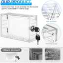 Thermostat Lock Box with Key 7.28x4.72x2.24 Inches Clear Plastic – Prevents Unauthorized Temperature Changes for HVAC Systems – for Home, Office, Schools, Property Managers