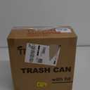 TIPGO Slim Bathroom Trash Can with Lid Soft Close, 6 Liter / 1.6 Gallon Stainless Steel Garbage Can with Removable Inner Bucket, Step Pedal, Small Trash Cans for Bedroom, Office, Kitchen (Grey)