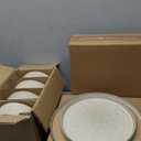 HaWare Dinnerware Sets, 12-Piece Plates and Bowls Set, Stoneware Dish Set for 4, Ceramic Dinnerware for Home Restaurant, Chip and Scratch Resistant, Microwave and Dishwasher Safe, Saturn Khaki