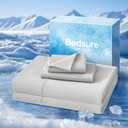 Bedsure Cooling Sheets Full Size, Cooling Bed Sheets for Hot Sleepers, Chill Cool Sheet, Deep Pocket Up to 18 Inches, Soft & Breathable Full Size Sheets, 4 Pieces, Grey (2sets)
