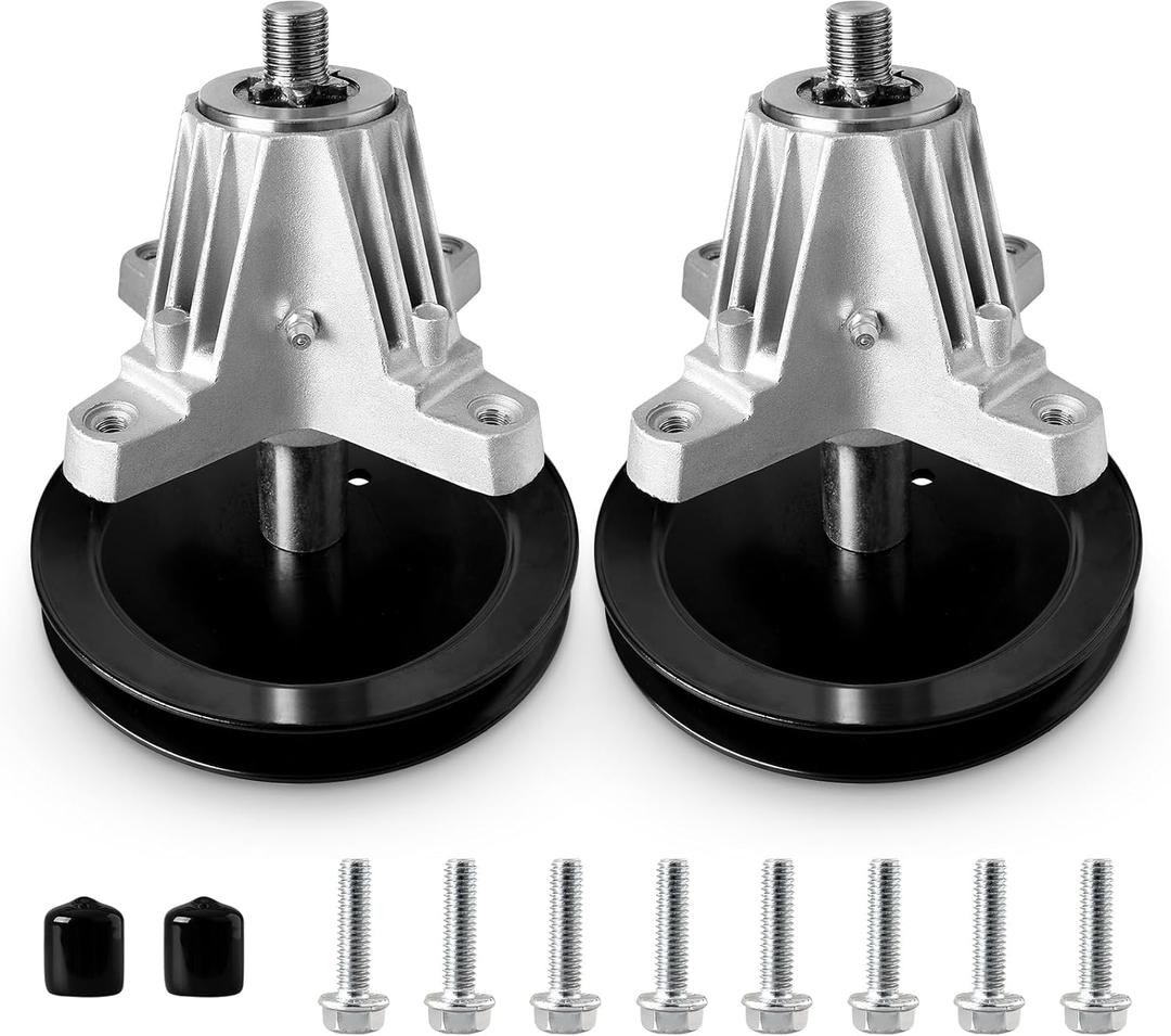 Replacement 918-06977A Spindle Fit for 46" Cub Cad et Deck Mower, Spindle Assembly Compatible with Cub Cad et XT1-LT46 XT2-LX46 Riding Mower, Craftsman 20442 Pro Lawn Tractor(2pack)