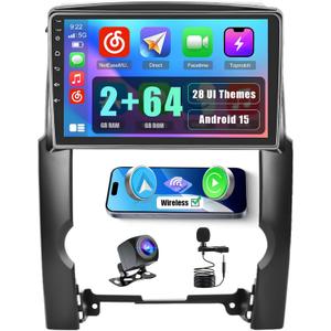 2+64G Radio for Kia Sorento Auto A/C 2009 2010 2011 2012 CarPlay Car Stereo Android 15 Touchscreen 10.1" Android Auto Backup Camera GPS EQ 28UI