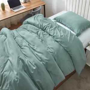 Duvet Cover - Natural Loft Twin XL (Iceberg Green)