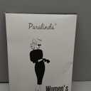 3 Pairs Women's 20D Pantyhose with Control Top and Reinforced Toes (Medium, Black)