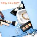 Hair Tie Organizer, Box Rubber Ornaments Floss Hanging Swab Items Hair Ropes Small Case Mini Desktop for Storage Accessories Portable Earrings Holder Cotton Band Rings