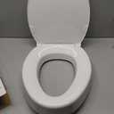KOHLER 25875-0 Hyten 3" Height, Elevated Soft Close Elongated Toilet Seat, Contoured Seat with Grip-Tight Bumpers, Quick-Attach Hardware, No Slam Toilet Seat, White