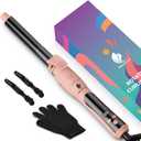 MiroPure Self Rotating Curling Iron, 1 Inch Ionic Hair Curler, Automatic Curling Wand with Longer Barrel for Waves and Curls, Unique Button to Enable/Distable Rotation