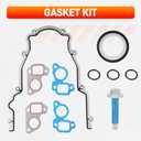 Sloppy Stage 2 LS Cam Kit with Pushrods Springs Seals Gaskets Compatible with 1999-2013 GM Gen 3/4 V8 Truck/SUV Engines, Camshaft Kit for 4.8 5.3 6.0 6.2 LS1 Vortec