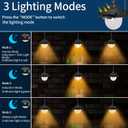 Solar Barn Light Outdoor with 3 Lighting Modes & Motion Sensing, Wall Mount Vintage Light, Waterproof Wall Light for Barn, Shed, Chicken coop, Porch, Patio