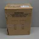 RORIANO Set of 2 Modern Table Lamps for Living Room Bedroom with USB C+A, Rustic Nightstand Lamps with White Night Light, Black Grid Shade, Desk Lamps for Bedside End Tables, 4 Bulbs Included (Gold)