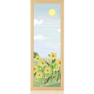8x24 Wood Frame, Rustic Natural Wooden 24x8in Poster Picture Frame, Modern Beige Woodgrain 8 x 24inch Gallery Wall Photo Frame with HD Plexiglass, Horizontal Vertical Wall Mounting Display, 1pcs