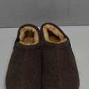 Zizor Men's Comfy Caterpillar Slippers Indoor Outdoor House Shoes, Warm Soft Knit Upper Fuzzy Fleece Lined Memory Foam Sole with Hard Bottom, Size 8