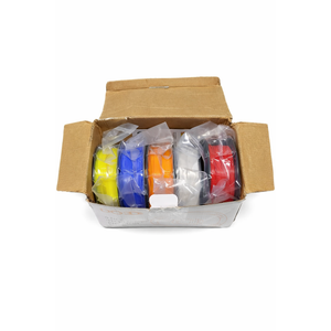 DO3D 5 in 1 3D Printer Filament Pack, Yellow, Blue, Orange, Gray, Red
