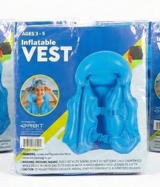 Inflatable Vest, 2 Pack Children Kids Swimming Inflatable Floating Jacket Vest Age 3-5 