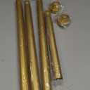 Gold Shower Curtain Rod 34-66 Inches(2.8-5.5ft) Never Rust Adjustable Shower Rod Spring Tension Non Slip No Drilling Shower Rods for Bathroom Garland Window