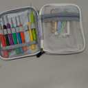Katech Crochet Hooks Kit with Case, 85-Piece Crochet Hooks Set, Ergonomic Crochet Hook Crochet Needles Weave Yarn Kits DIY Hand Knitting Art Tools for Beginners and Experienced Lovers (Cats Pattern)