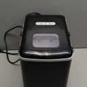 Silonn Ice Maker Countertop, Portable Ice Machine with Carry Handle, Self-Cleaning Ice Makers with Basket and Scoop, 9 Cubes in 6 Mins, 26 lbs per Day, Ideal for Home, Kitchen, Camping, RV (Black)