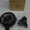 LEMOISTAR Battery Operated USB Car Fan, Electric Cooling Fan, 4 Speed, 360 Degree Rotatable Backseat, 5V Cooling Air Small Personal for Car, Rear Seat Passenger Dog