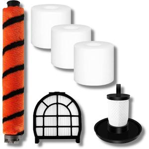 Replacement Parts Compatible with Shark LZ600 LZ601 LZ602, LZ602C APEX UpLight Lift-Away DuoClean Vacuum Cleaner1 X Main Brush 1 X Filter 1 X Filter 3 X Foam Filter