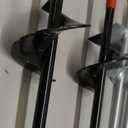 6 Pcs 40 Inch Extra Long Ground Anchor 4" Wide Helix 14 mm Rod Auger Earth Ground Anchor Metal Heavy Duty Anchors Hook Wind Stakes Eye Anchor for Guying Tents Fencing Canopies Bridge House (Black)