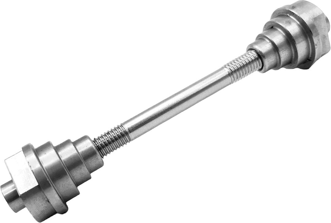 Bicycle Wheel Truing Stand Cycling Thru Axle Adapter Hub Repair Tool Suitable for 12mm, 15mm, 20mm Thru Hub. (Large, Silver)