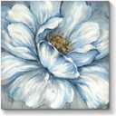 TAR TAR STUDIO Abstract Flower Canvas Wall Art: Floral Blooms Artwork Hand Painted Painting on Canvas for Living Room Blossom, 30"L x 30"W