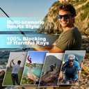 SKYOAK Scratch/Saltwater Resistant/Anti-stain Coating Polarized Lens Sports Sunglasses Men Women TR90 Wrap Around Sun Glasses