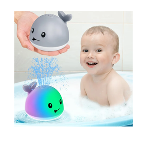 Gigilli Bath Toys for Kids Ages 1-3, Baby Bath Toys 1 2 3 Year Boy Girl Valentines Gifts for Babies 6-12-18 Months, Light Up Whale Bath Toy Sprinkler Toddler Birthday Bathtub Fountain Pool Water Toy