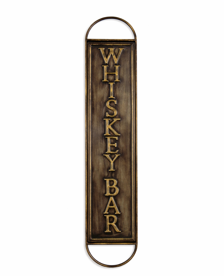 Metal Sign "Whisky Bar" 30 by 6 inches