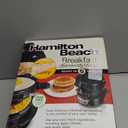 Hamilton Beach Breakfast Sandwich Maker with Egg Cooker Ring, Customize Ingredients, Perfect for English Muffins, Croissants, Mini Waffles, Perfect White Elephant Gifts, Black (25477) (Single)