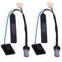 2 Pcs Front Door Handle Button Compatible with Kia Sportage QL 2016-2019, Kia KX5 2016-2018, Replacement for 82657D9000, 82658D9000, Left and Right