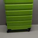 Coolife Luggage 3 Piece Set Suitcase Spinner Hardshell Lightweight TSA Lock (apple green,20/24/28)