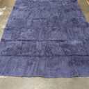 Extra Large 9x12 Feet Fuzzy Rug Fluffy Rug for Living Room, Big Plush Non-Skid Shag Carpet, Soft Shaggy Purple Gray Rugs for Bedroom Indoor Modern Home Decor