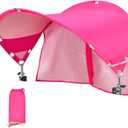 XL Universal Chair Canopy Umbrella, UPF 50+ Foldable Sun Shade Attachment with Adjustable Clamp, Fits Most Brands’ Beach, Camping, Lawn, Tanning, Zero Gravity, Lounge & Fishing Chairs