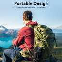 Portable Bluetooth Speaker with Lights, Bluetooth 5.4 Speaker, Powerful Crystal Clear Sound,All Day Playtime,15W Loud Stereo Sound, IPX7 Waterproof,TWS pairing for Outdoor/Home/Party/Travel,Black
