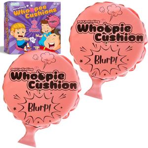 ArtCreativity Self Inflating Whoopie Cushion, 2 Pack, 7 Inch Whoopee Cushions Goodie Bag Stuffers, Classic Prank Toys for Boys and Girls, Party Favors and Gag Gifts for Kids, Whoopie Makes Gas Sounds