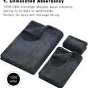 3 Pack Car Drying Towel Set - 1200 GSM Double Twist Pile Microfiber, Super Absorbent, Streak-Free, Scratch-Free, Car Wash & Detailing (24"x36", 16"x24", 12"x12")