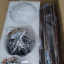 36 Inch Flush Mount ceiling fan with lights,Outdoor Ceiling Fans for Patios,Remote Control,Dimmable,Reversible,Wood Blades,Power-Off Memory,Quiet DC Motor,Modern Hugger Ceiling Fan for Bedroom