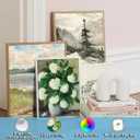 LANCHI95 Vintage French Country Decor, 12 Pcs Vintage Posters, Vintage French Decor, Moody Floral Botanical Sketch Pictures, French Farmhouse Gallery Wall Art Prints for Home Bedroom (UNFRAMED)